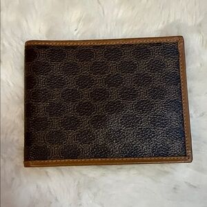 Celine Brown Textured Card Holder
